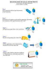 Registration of Legal Instruments .